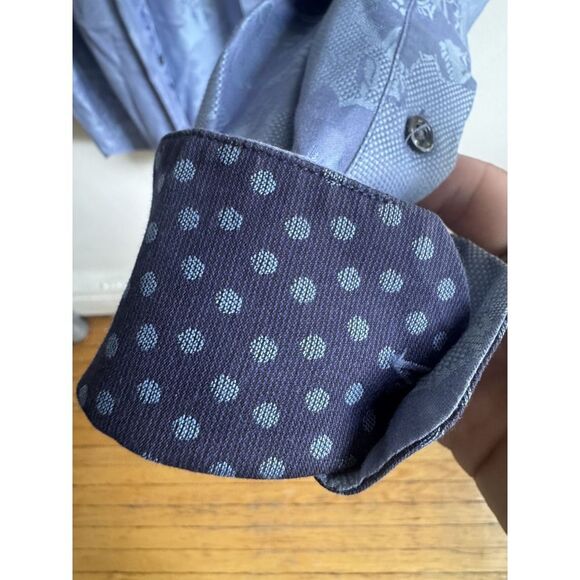 Robert Graham Shirt Mens Large Floral Paisley Long Sleeve Button Up Embroidered - Picture 11 of 12